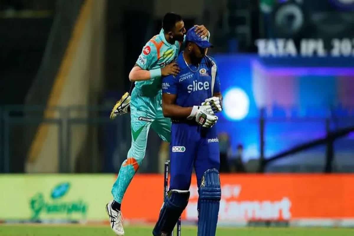 LSG VS MI: Kieron Pollard and Krunal Pandya Reunite before the Clash