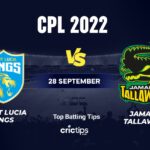 SLK vs JAM Betting Tips & Who Will Win The Eliminator Of CPL 2022