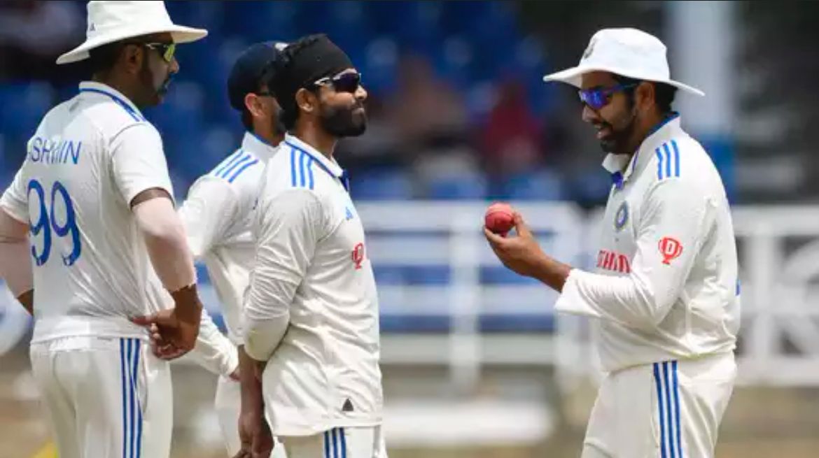 With a commanding lead of 364, India declares in their ongoing Test match against the West Indies. The match is set for a thrilling finale as the West Indies face a daunting chase, while India seeks to claim victory.