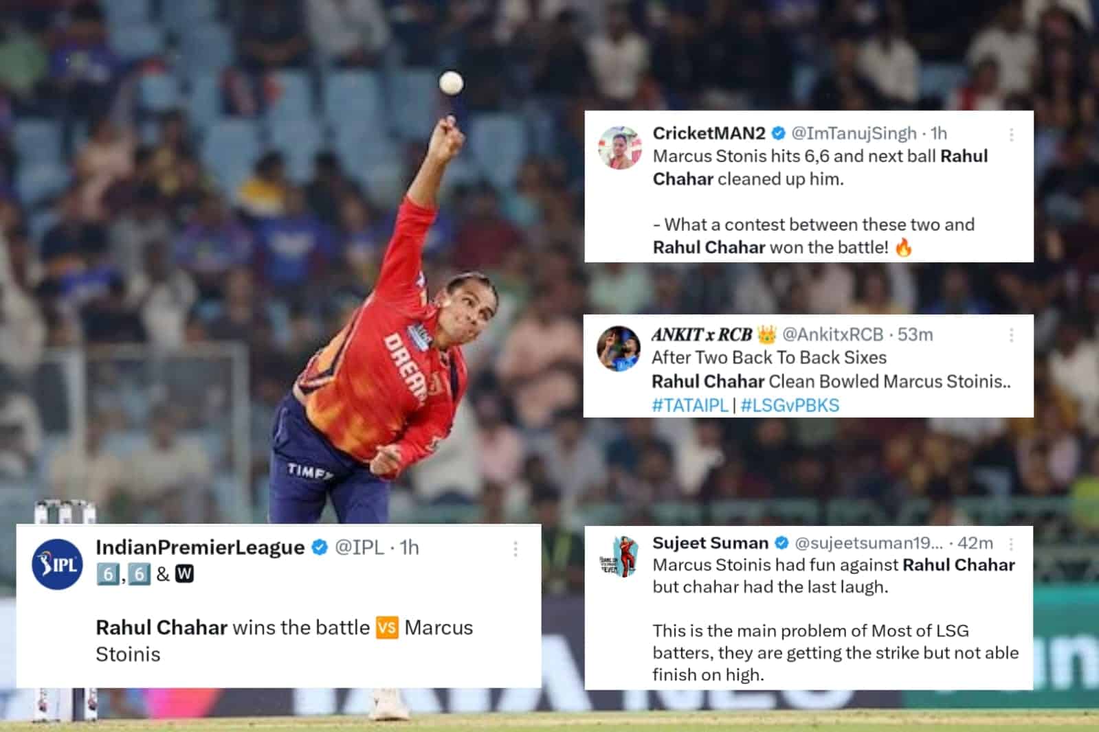 IPL 2024: Twitter erupts as Rahul Chahar gets revenge on Marcus Stoinis with stunning stumping after consecutive sixes