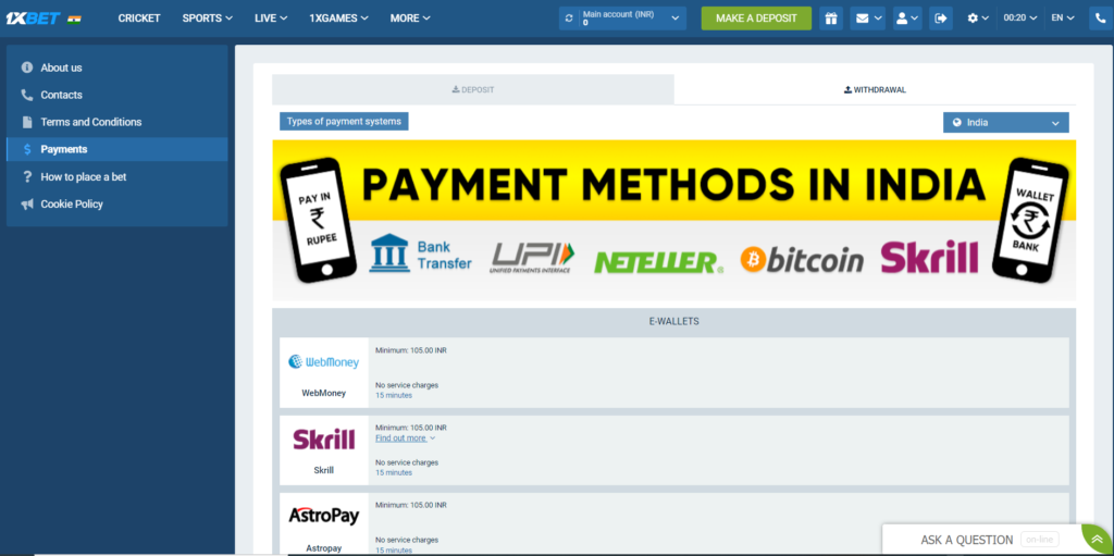 1xbet-payment-methods