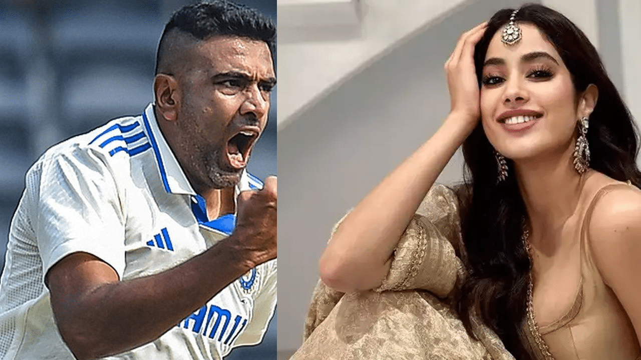 Ashwin's Ticket Banter with Janhvi Kapoor's Parody Account