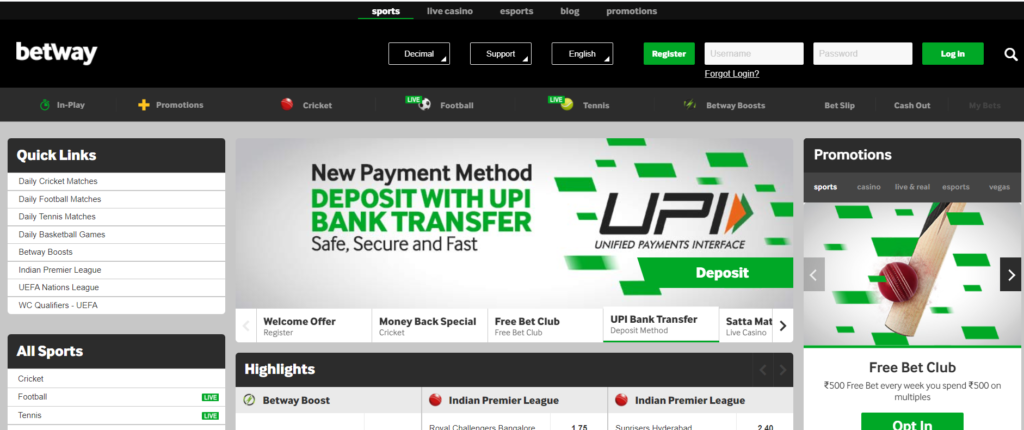 Betway Login