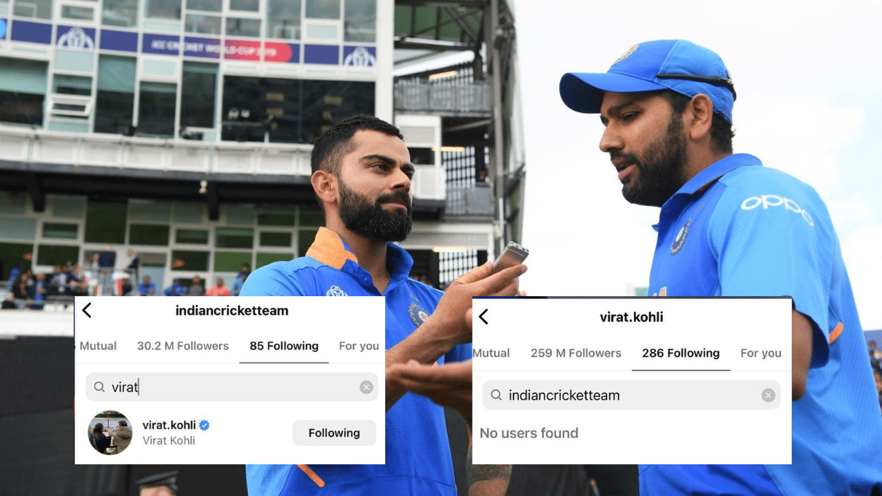 The ace batsman Virat Kohli unfollowed the official Instagram account of the Indian cricket team, igniting a maelstrom of speculations.