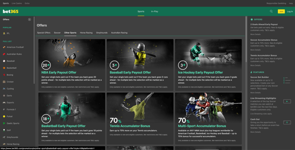 bet365 betting bonus