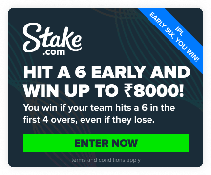 Stake early six IPL promo