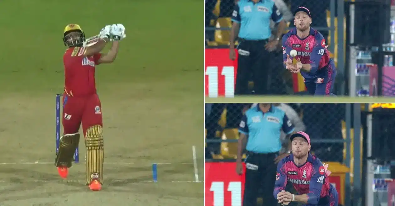 RR vs PBKS: Jos Buttler's Diving Catch Ends Prabhsimran Singh's Innings