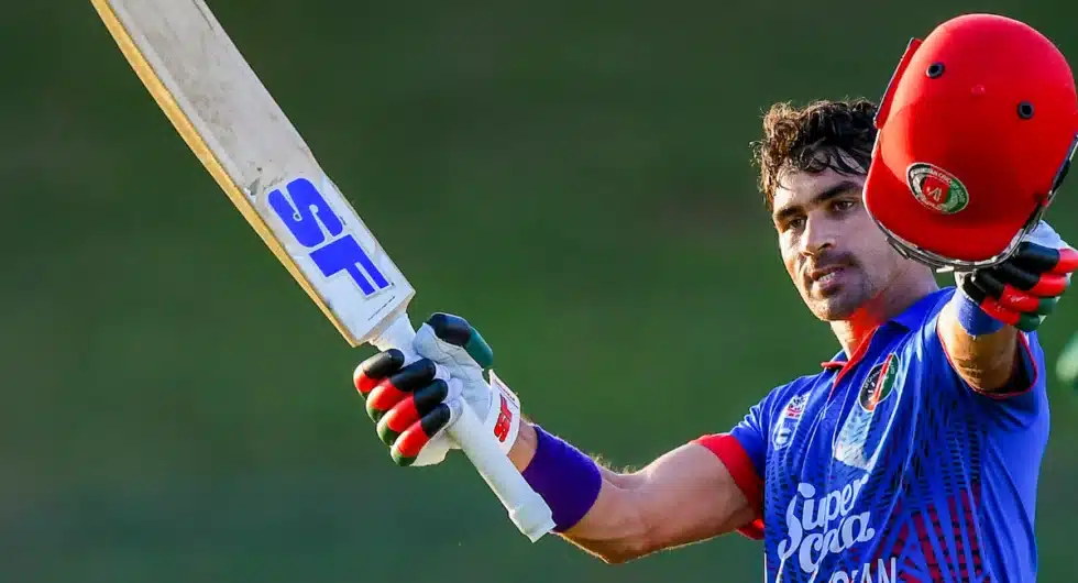 Rahmanullah Gurbaz Strikes a Towering Century Ahead of IPL 2024 Stint